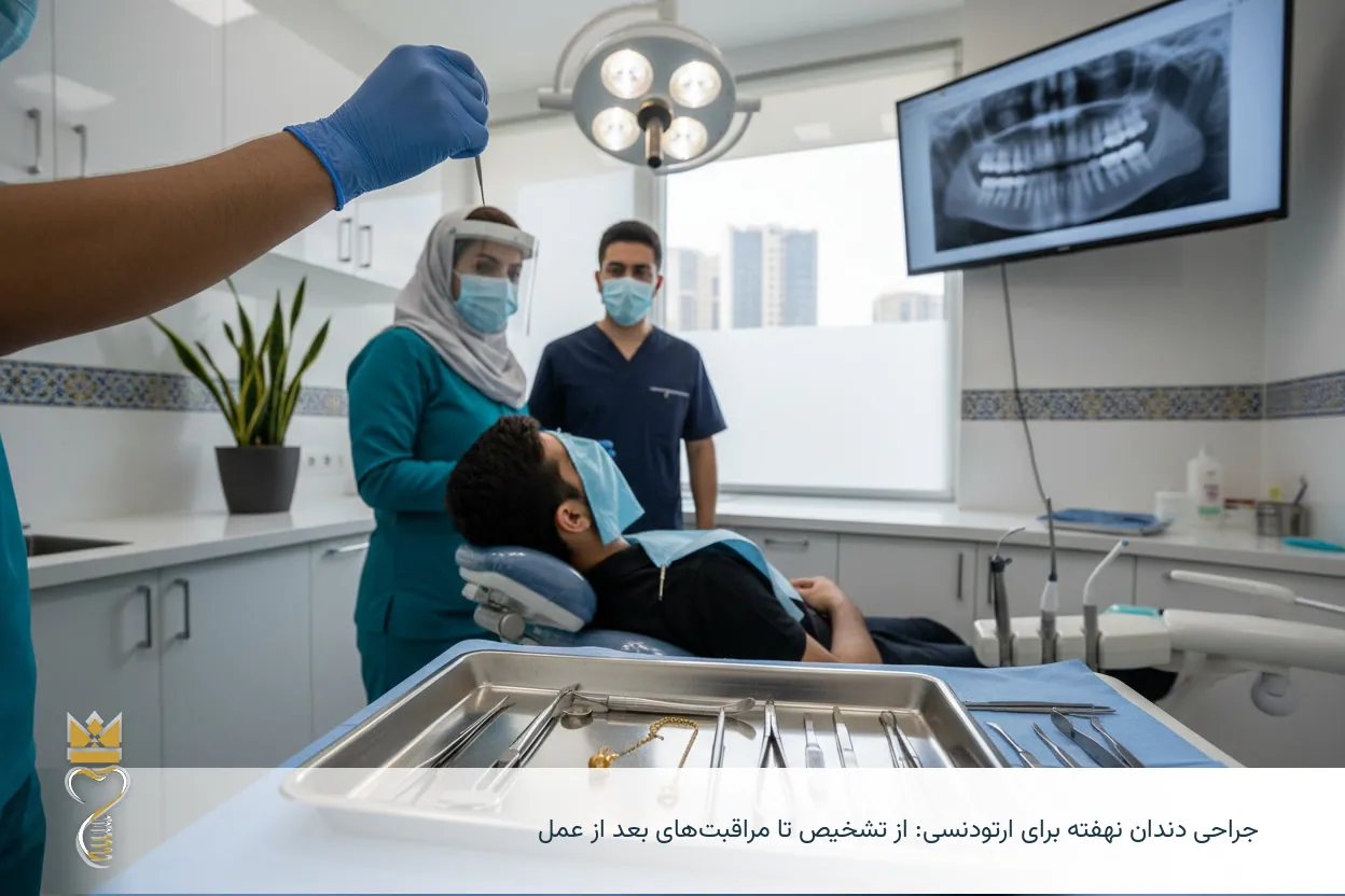 جراحی دندان نهفته برای ارتودنسی